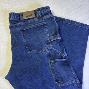 Duluth Trading Co DuluthFlex Ballroom Carpenter Jeans Mens 46x30 Relaxed Blue